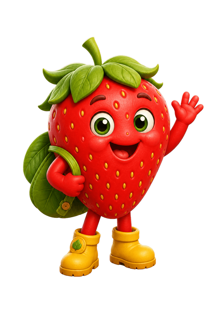 Ruby the strawberry explorer